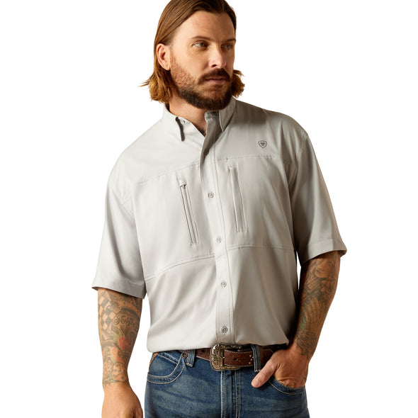 Camisa Ariat VentTEK Pro Series Plata Corte Clasico