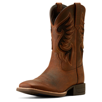 Bota Vaquera Cowpuncher Brown Oiled Rowdy VentTEK™