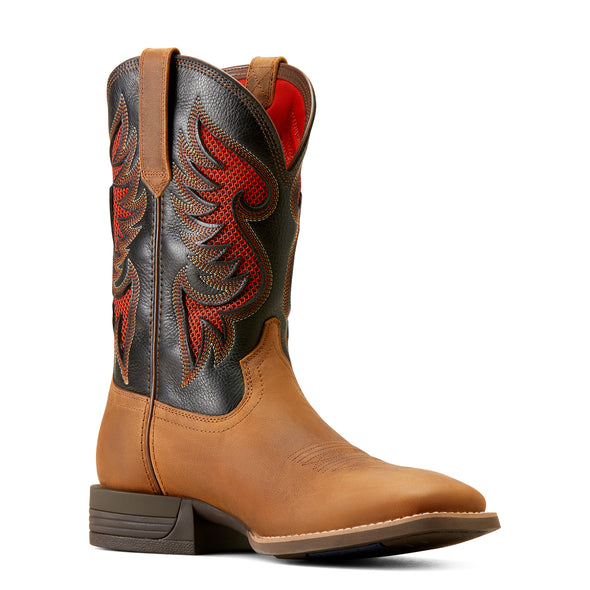 Bota Vaquera Cowpuncher Black Deertan VentTEK™