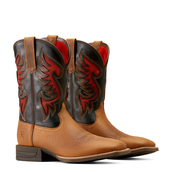 Bota Vaquera Cowpuncher Black Deertan VentTEK™