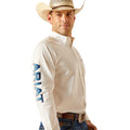 Camisa Ariat Team Logo Twill Blanco Corte Clásico