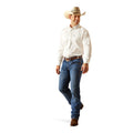 Camisa Ariat Team Logo Twill Blanco Corte Clásico
