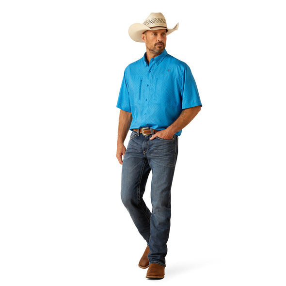 Camisa Ariat VentTEK Brilliant Blue Corte Clásico