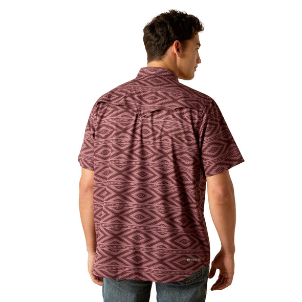 Camisa Ariat VentTEK Dark Redwood Corte Fitted