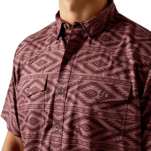 Camisa Ariat VentTEK Dark Redwood Corte Fitted