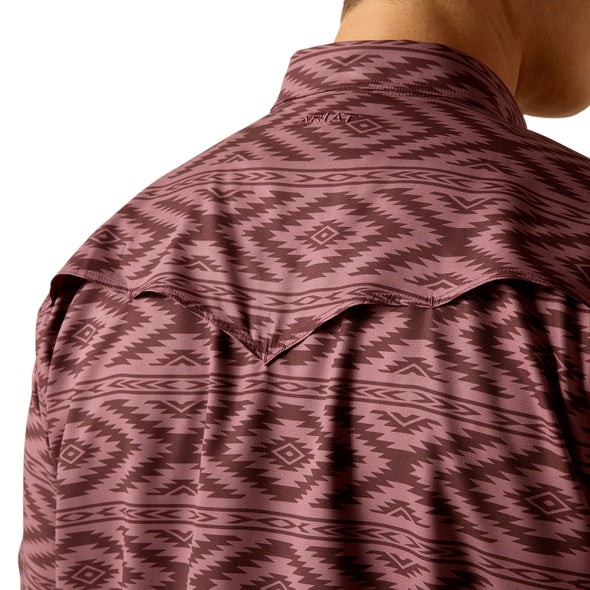 Camisa Ariat VentTEK Dark Redwood Corte Fitted