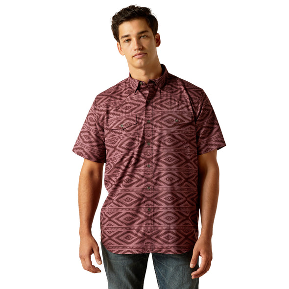 Camisa Ariat VentTEK Dark Redwood Corte Fitted