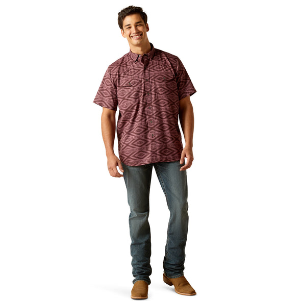 Camisa Ariat VentTEK Dark Redwood Corte Fitted