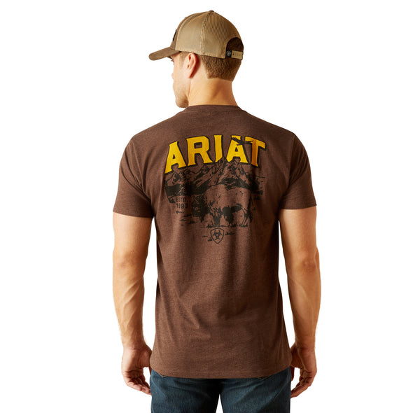Playera Ariat Bison Sketch Shield