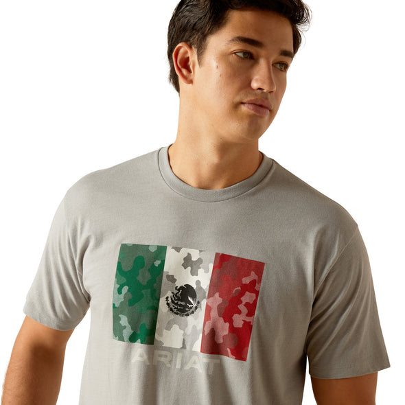 Playera Ariat Mexico Camo Flag