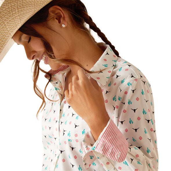 Camisa Ariat Libre De Arrugas Kirby Stretch