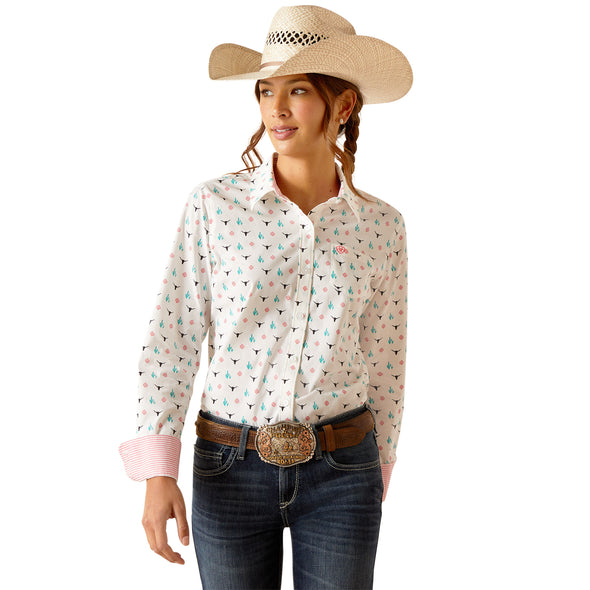 Camisa Ariat Libre De Arrugas Kirby Stretch