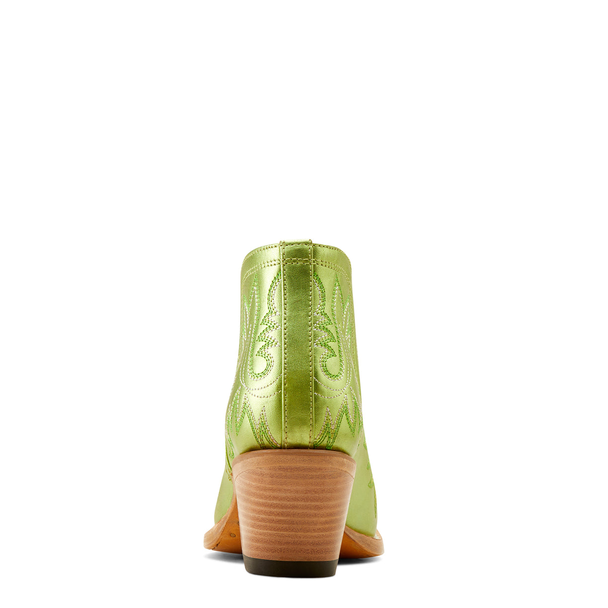 Botín Vaquero Dixon Electric Green Apple Tacón Bajo