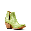 Botín Vaquero Dixon Electric Green Apple Tacón Bajo