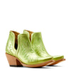 Botín Vaquero Dixon Electric Green Apple Tacón Bajo