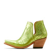 Botín Vaquero Dixon Electric Green Apple Tacón Bajo