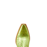 Botín Vaquero Dixon Electric Green Apple Tacón Bajo