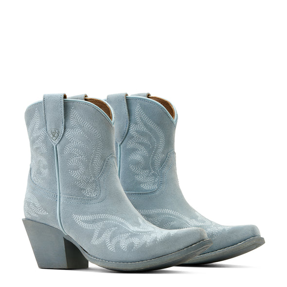 Bota Vaquera Chandler Gamuza Azul