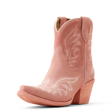 Bota Vaquera Chandler Gamuza Rosa