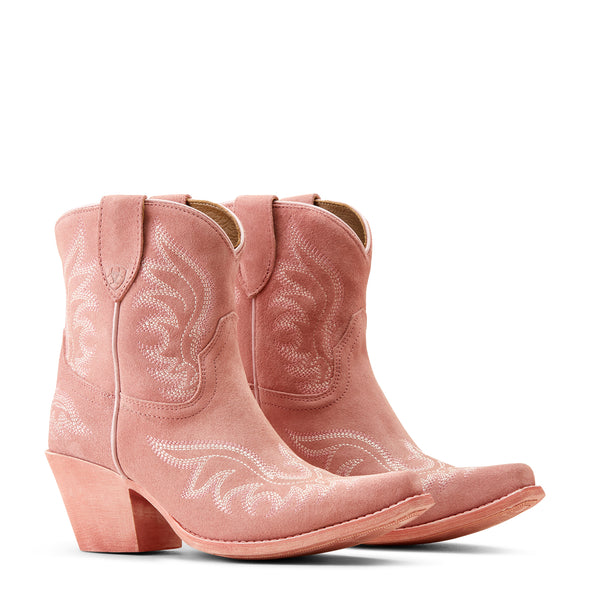 Bota Vaquera Chandler Gamuza Rosa