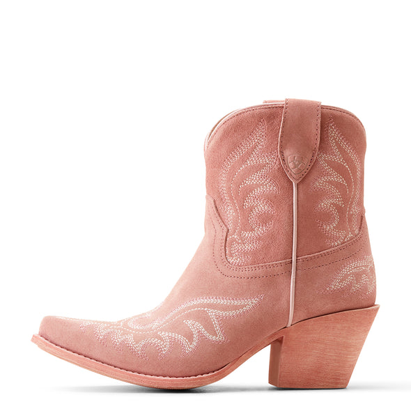 Bota Vaquera Chandler Gamuza Rosa