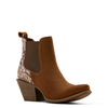 Botín Vaquero Ariat Bradley Gamuza Café Snake Print
