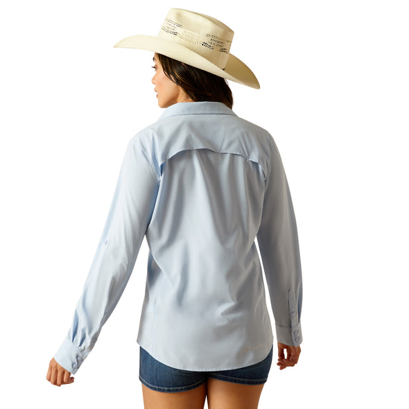 Camisa Ariat VentTEK Stretch Chambray Blue