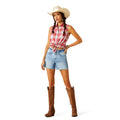 Camisa Ariat Billie Jean Flair Plaid Sin Mangas