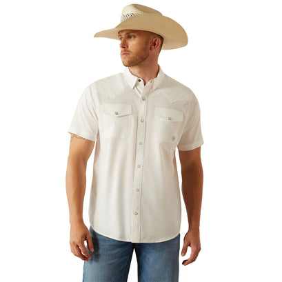 Camisa Ariat VentTEK Blanco Corte Fitted
