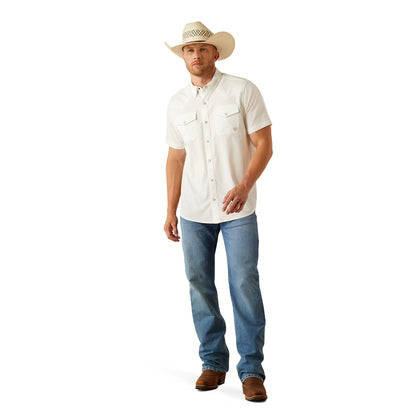 Camisa Ariat VentTEK Blanco Corte Fitted