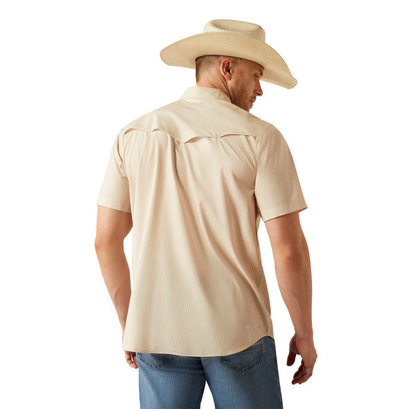 Camisa Ariat VentTEK Tan Corte Fitted