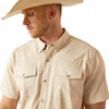 Camisa Ariat VentTEK Tan Corte Fitted