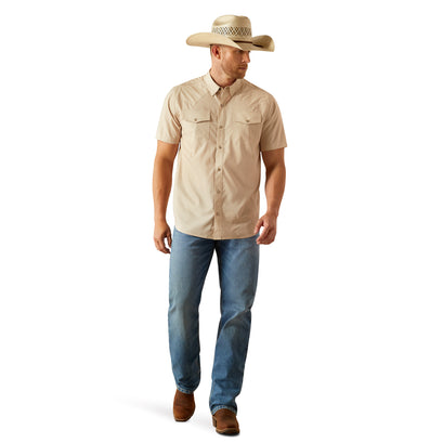 Camisa Ariat VentTEK Tan Corte Fitted