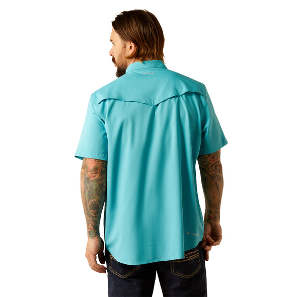 Camisa Ariat VentTEK Turquesa Corte Fitted