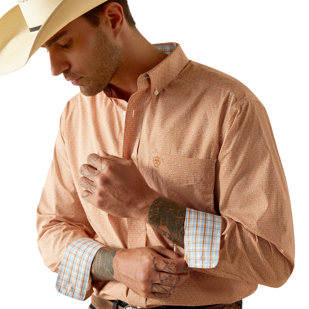Camisa Ariat Libre De Arrugas Brysen Corte Clásico