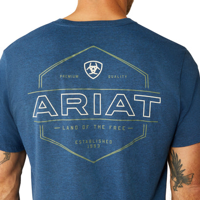 Playera Ariat Line Frame Hex