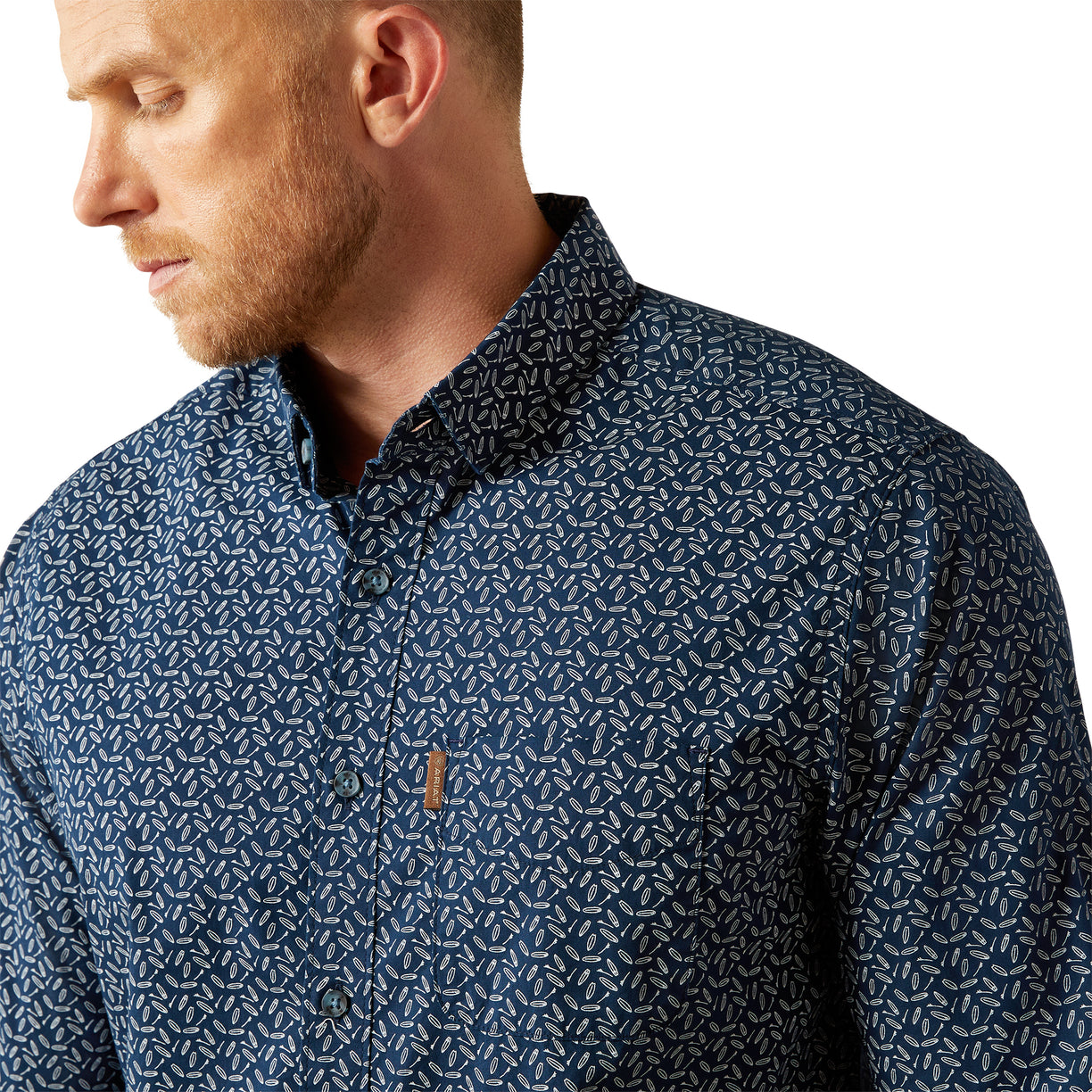 Camisa Ariat Marin Corte Moderno