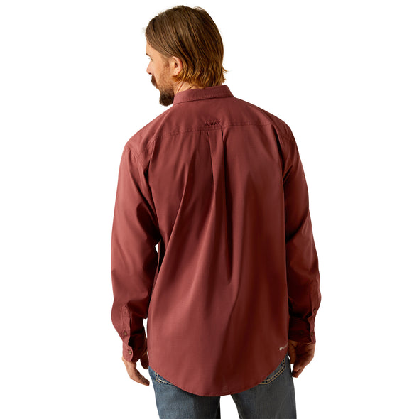 Camisa Ariat 360 Airflow Mahogany Corte Clásico