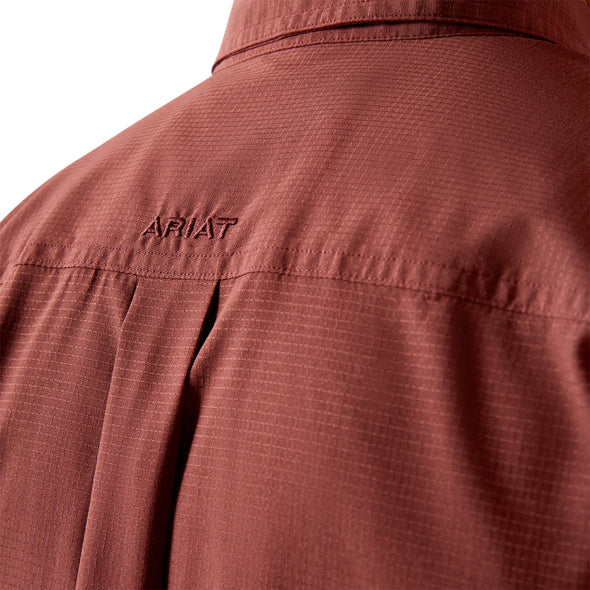 Camisa Ariat 360 Airflow Mahogany Corte Clásico
