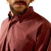 Camisa Ariat 360 Airflow Mahogany Corte Clásico