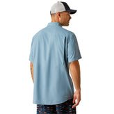 Camisa Ariat VentTEK Outbound Azul Corte Clásico