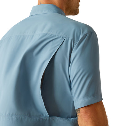 Camisa Ariat VentTEK Outbound Azul Corte Clásico