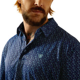 Polo Ariat All Over Print Azul