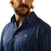 Polo Ariat All Over Print Azul