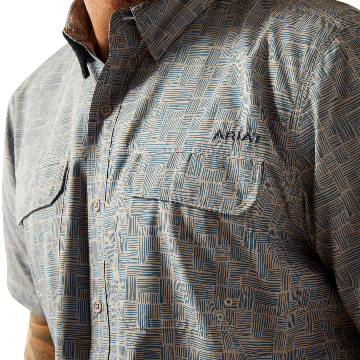 Camisa Ariat VentTEK Outbound Ombre Corte Fitted