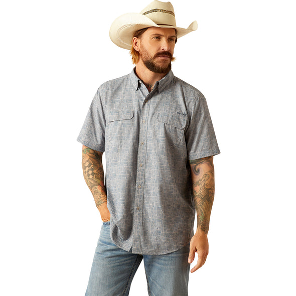 Camisa Ariat VentTEK Outbound Ombre Corte Fitted