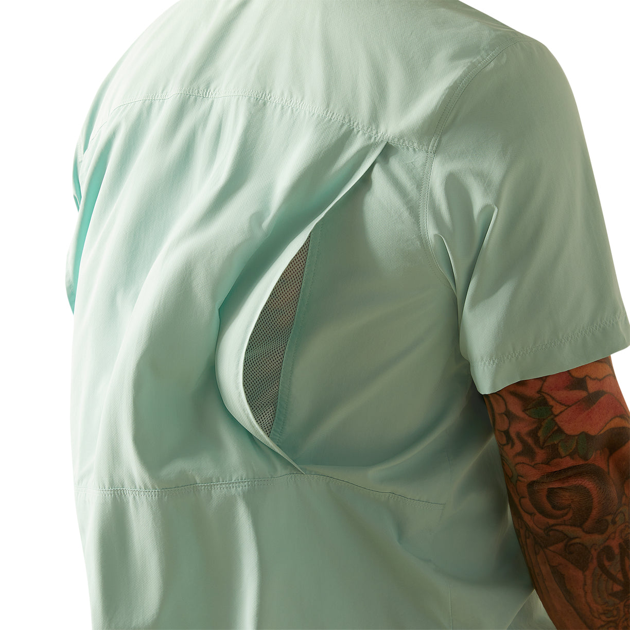 Camisa Ariat VentTEK Outbound Eggshell Corte Fitted