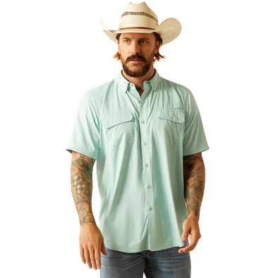 Camisa Ariat VentTEK Outbound Eggshell Corte Fitted