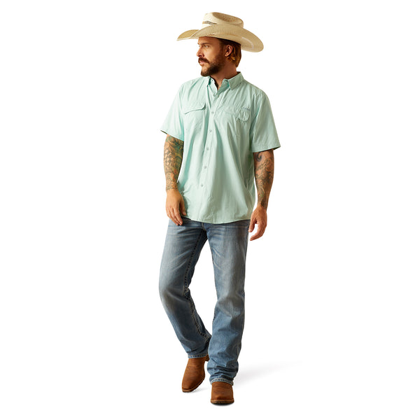 Camisa Ariat VentTEK Outbound Eggshell Corte Fitted