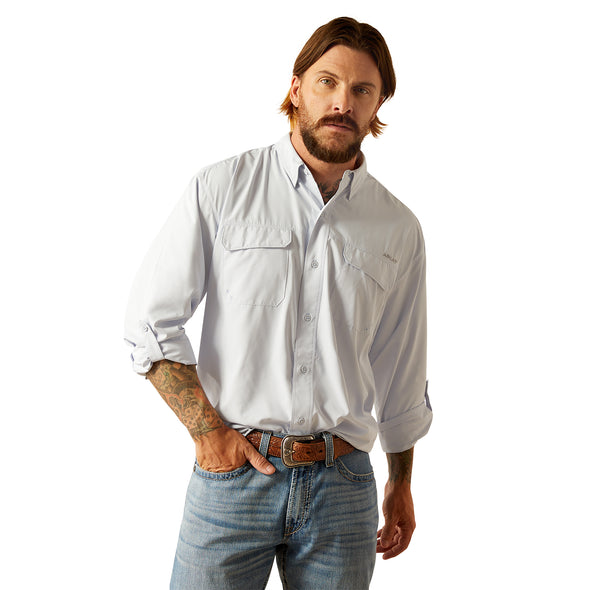 Camisa Ariat VentTEK Outbound Blanco Corte Clásico